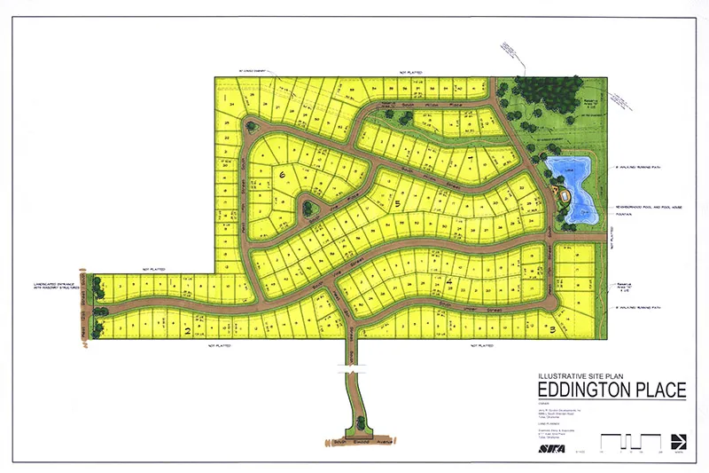 A land plan created by Sisemore & Associates.